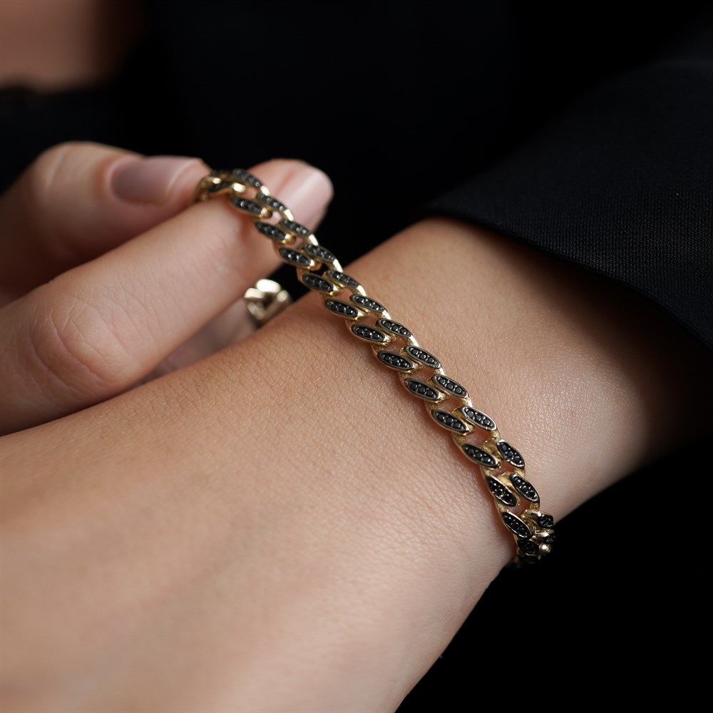 taşlı altın bileklik