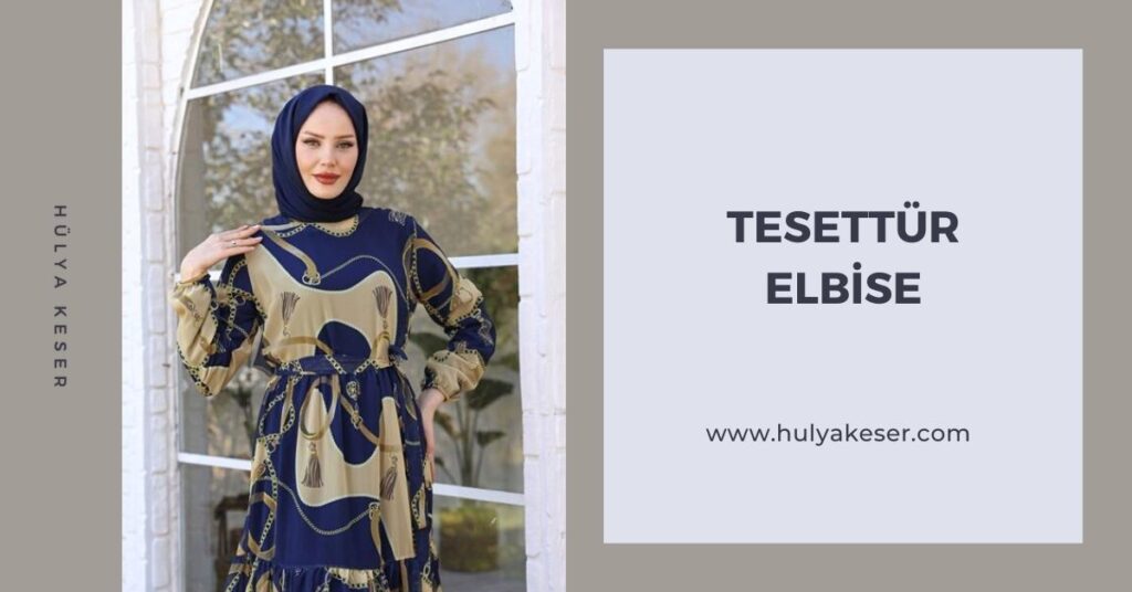 Baharın Tonların Etkisi: Huzurlu ve Şık Tesettür Elbise