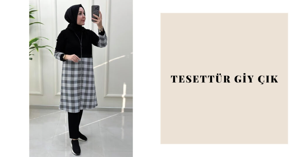 Tesettür Giyimde Kadın Fermuarlı Ceket Kombinleri