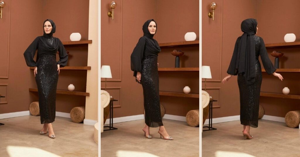 Tasarım Harikası Pul Payet Abiyeler