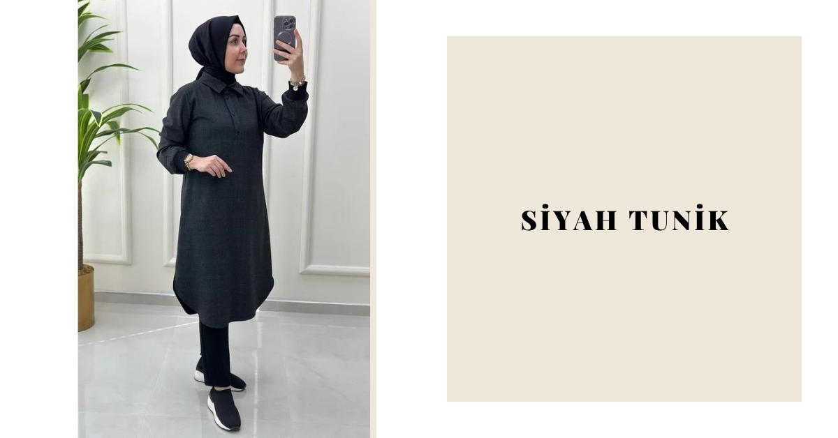 Siyah Tunik İle Moda Tutkusu