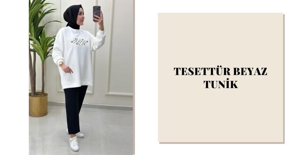 Tesettür Beyaz Tunik Nasıl Kombinlenir? 