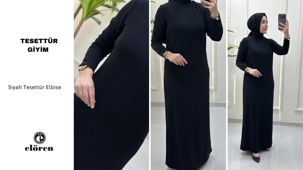 Siyah Tesettür Elbise Nasıl Hareketlendirilir?