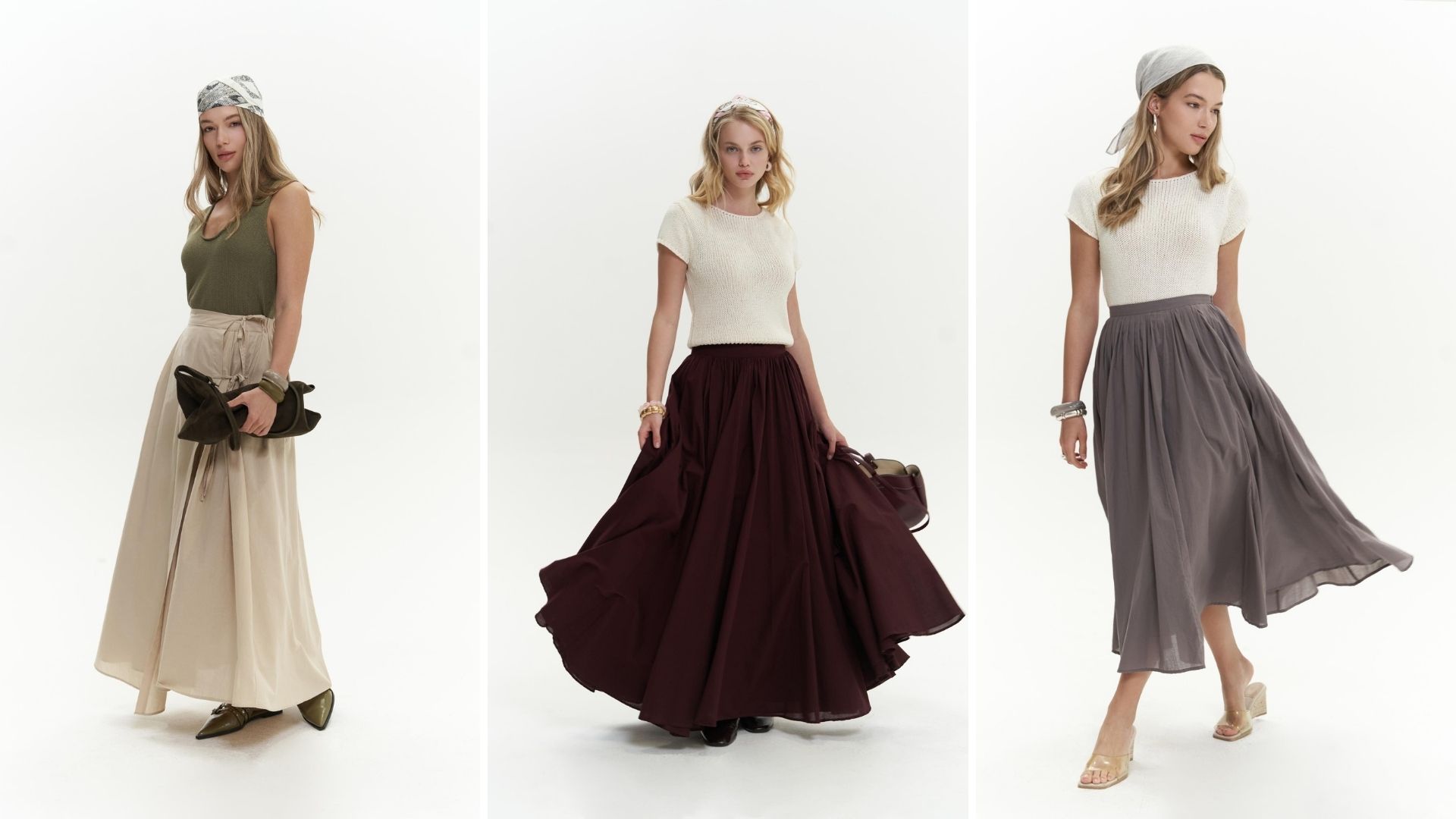 Pileli Uzun Etek Modelleri Bahar Aylarında Nasıl Kombinlenir?