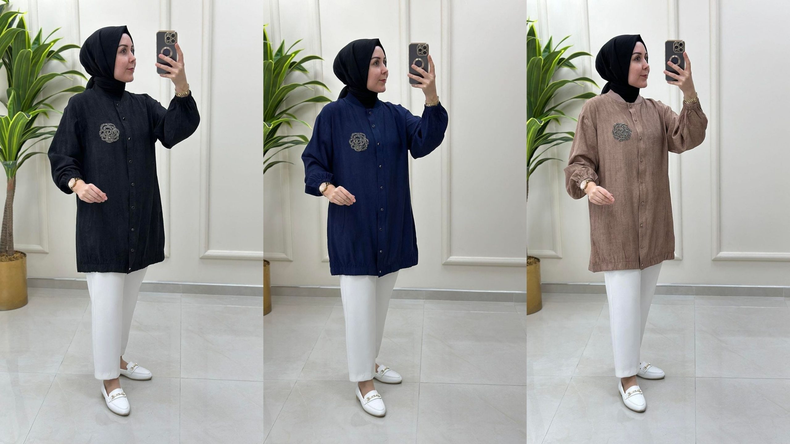 Anneler Gününe Özel Tesettür Şık Tunik Modelleri